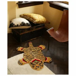 Tapis tigre Babul Bombay en laine | Marron