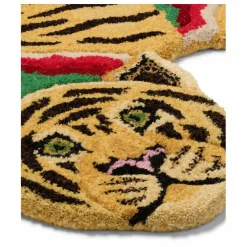Tapis tigre Babul Bombay en laine | Marron