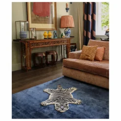 Tapis Tigre des neiges en laine | Ecru