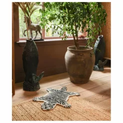 Tapis Tigre des neiges en laine | Ecru
