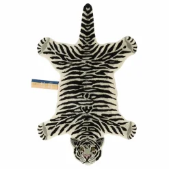 Tapis Tigre des neiges en laine | Ecru