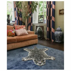 Tapis Tigre des neiges en laine | Ecru