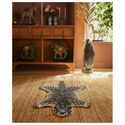 Tapis Tigre des neiges en laine | Ecru