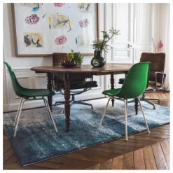Tapis tissé Pacifik | Bleu