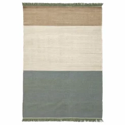 Tapis Tres Stripes, Elisa Padrón | Vert de gris