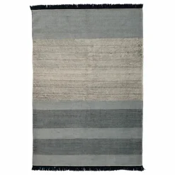 Tapis Tres Stripes, Elisa Padrón | Bleu