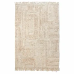 Tapis tufté Limestone | Crème