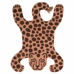 Tapis tufté Safari Léopard 160x118 cm | Brique