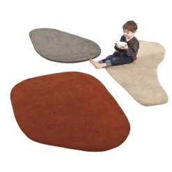 Tapis tufté Stone, Diego Fortunato | Ecru