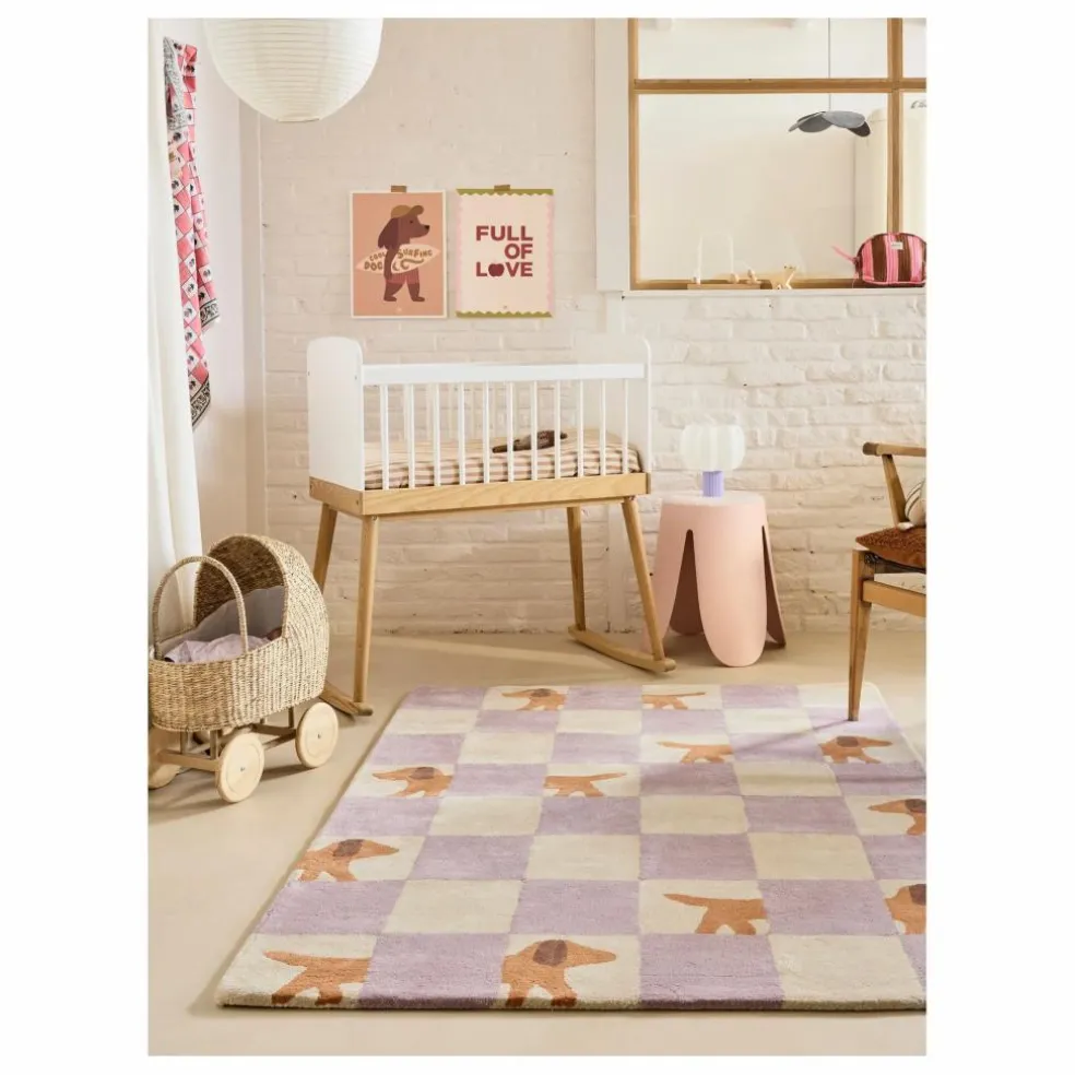 Tapis Walter Damier | Lilas