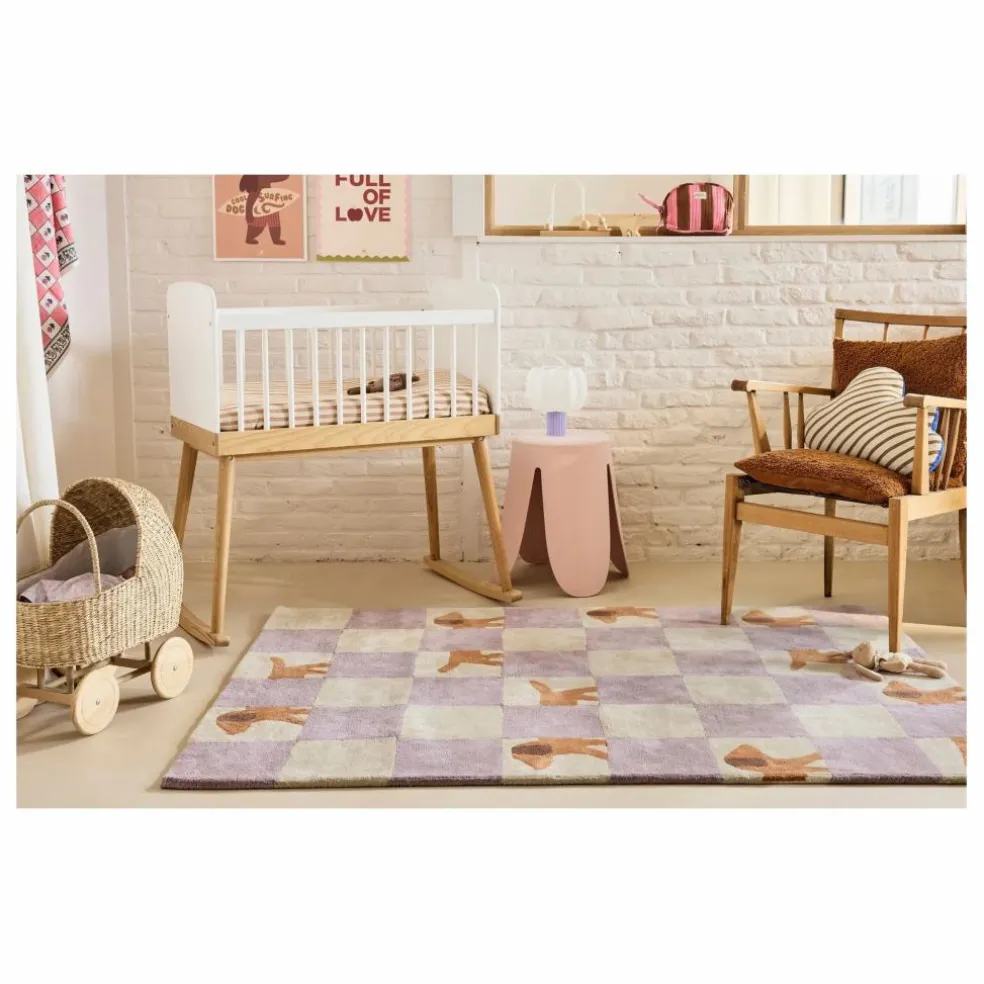 Tapis Walter Damier | Lilas