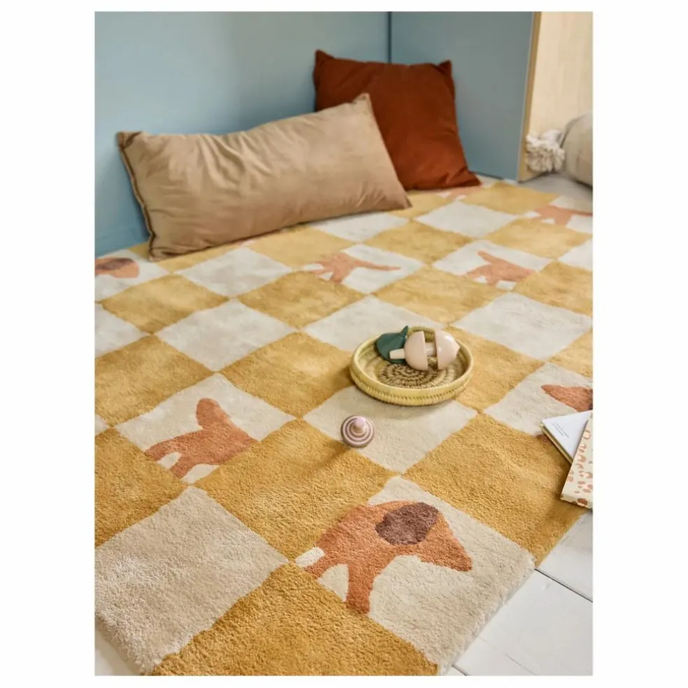 Tapis Walter Damier | Ocre