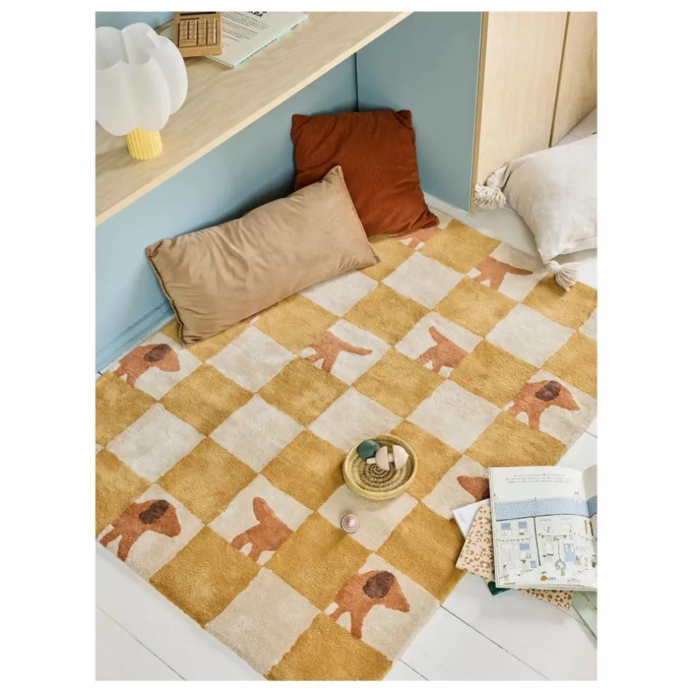 Tapis Walter Damier | Ocre