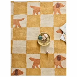 Tapis Walter Damier | Ocre