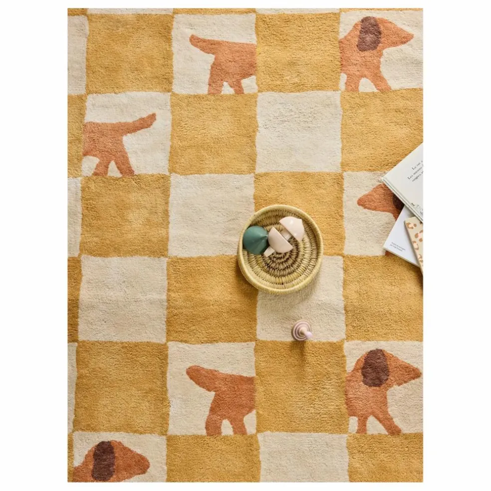 Tapis Walter Damier | Ocre