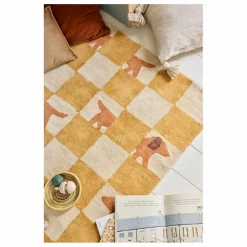 Tapis Walter Damier | Ocre