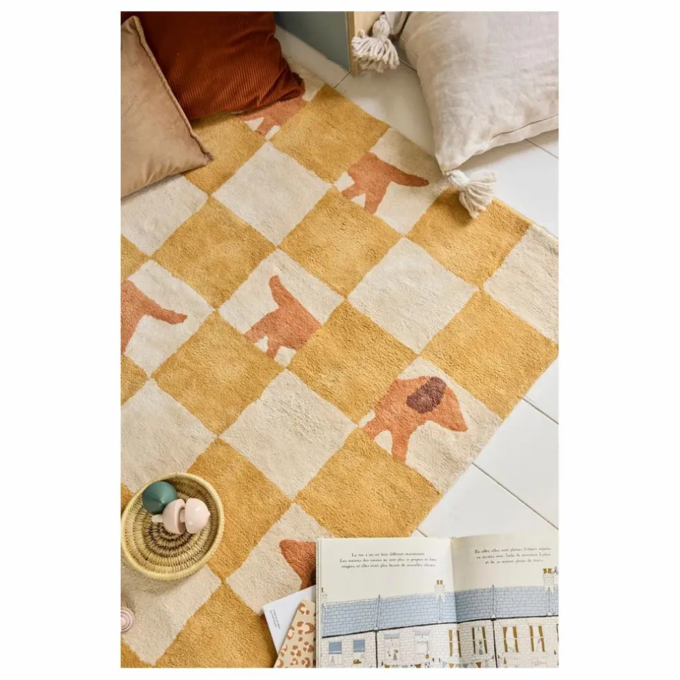 Tapis Walter Damier | Ocre