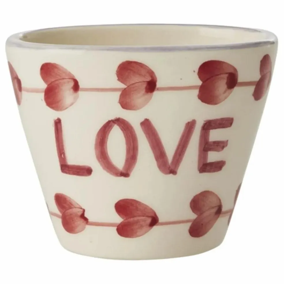 Tasse à expresso en céramique Love | Ecru