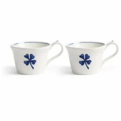 Tasse à expresso en porcelaine Anouk - Set de 2 | Bleu
