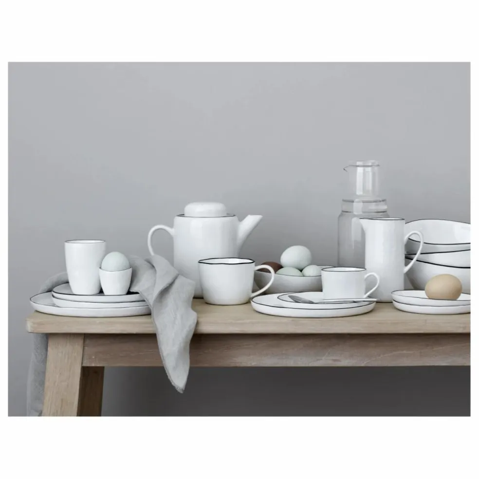 Tasse avec soucoupe en porcelaine Salt