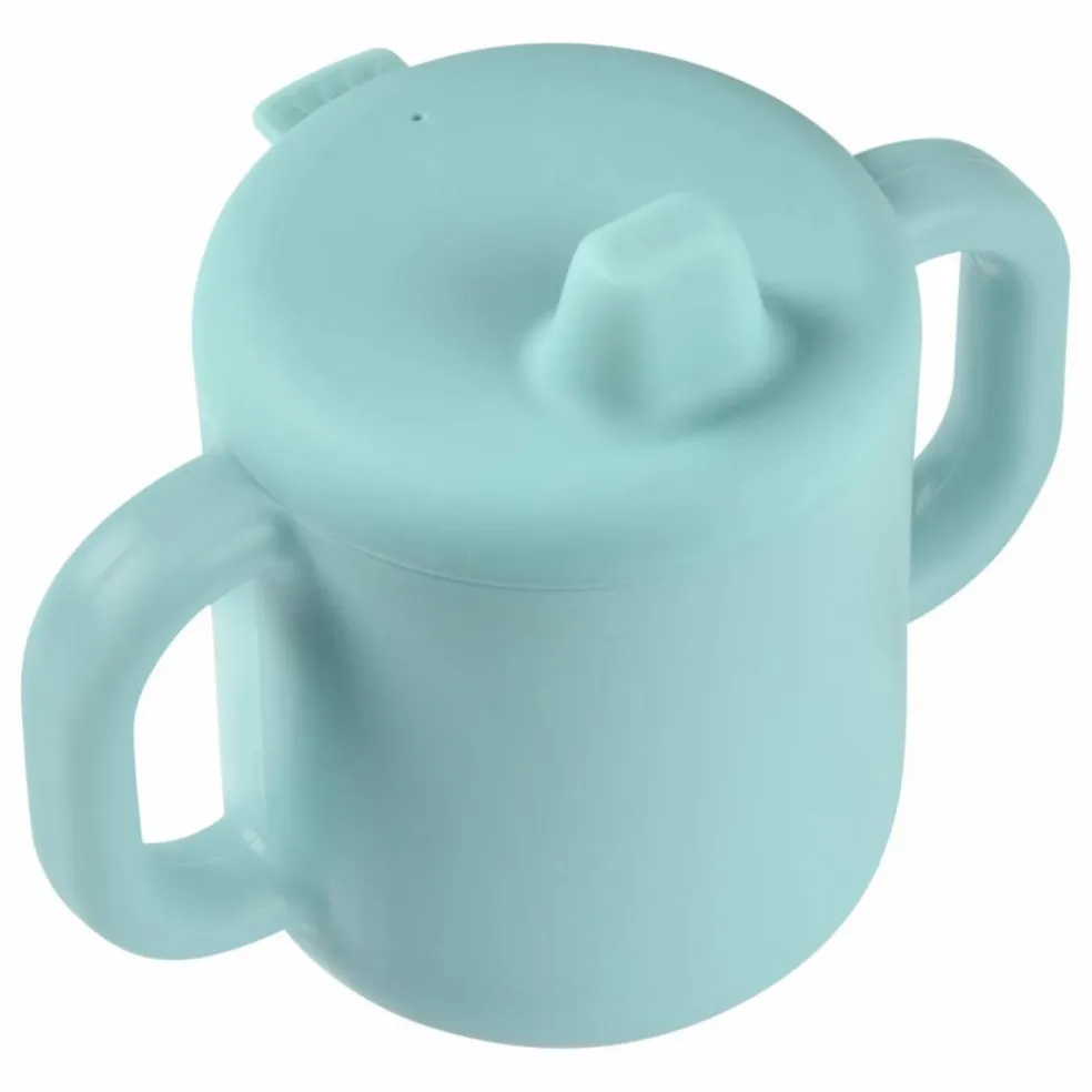 Tasse d'apprentissage en silicone | Bleu