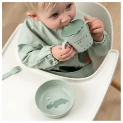 Tasse d'apprentissage Happy Dots | Vert
