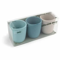 Tasse en silicone - Set de 3 | Bleu