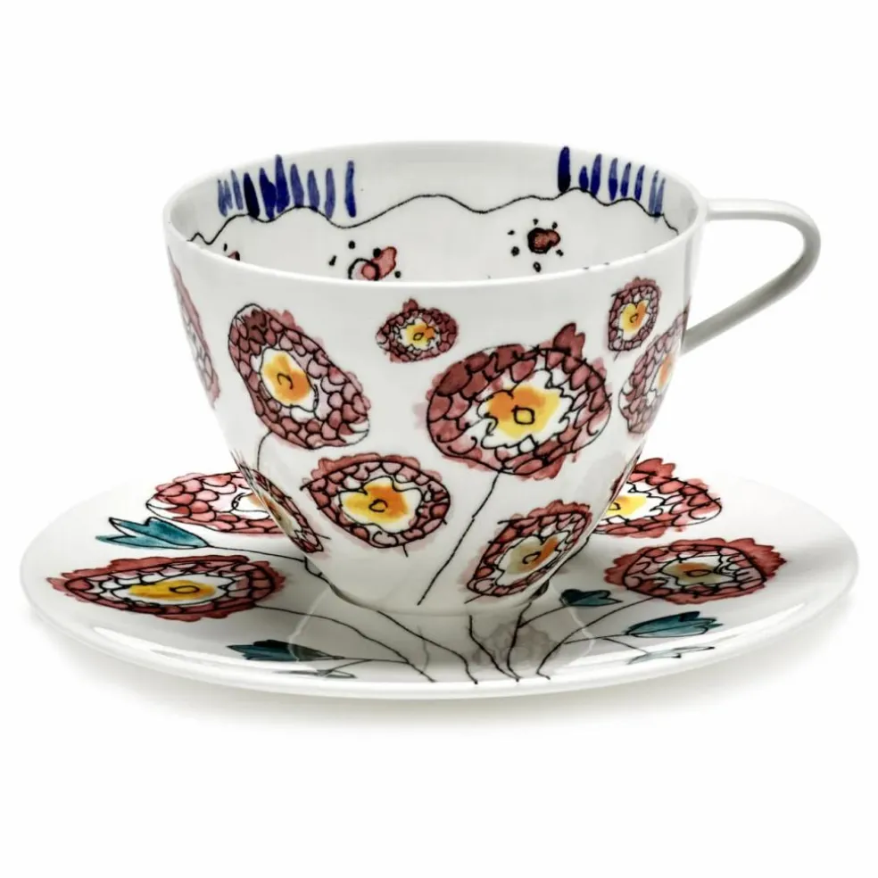 Tasse et sous-tasse à Café Anemone, Serax for Marni - Set de 2 | Milk