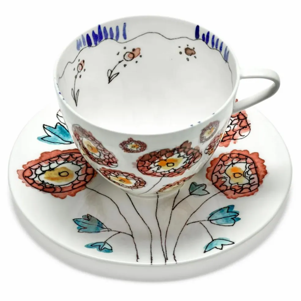 Tasse et sous-tasse à Café Anemone, Serax for Marni - Set de 2 | Milk