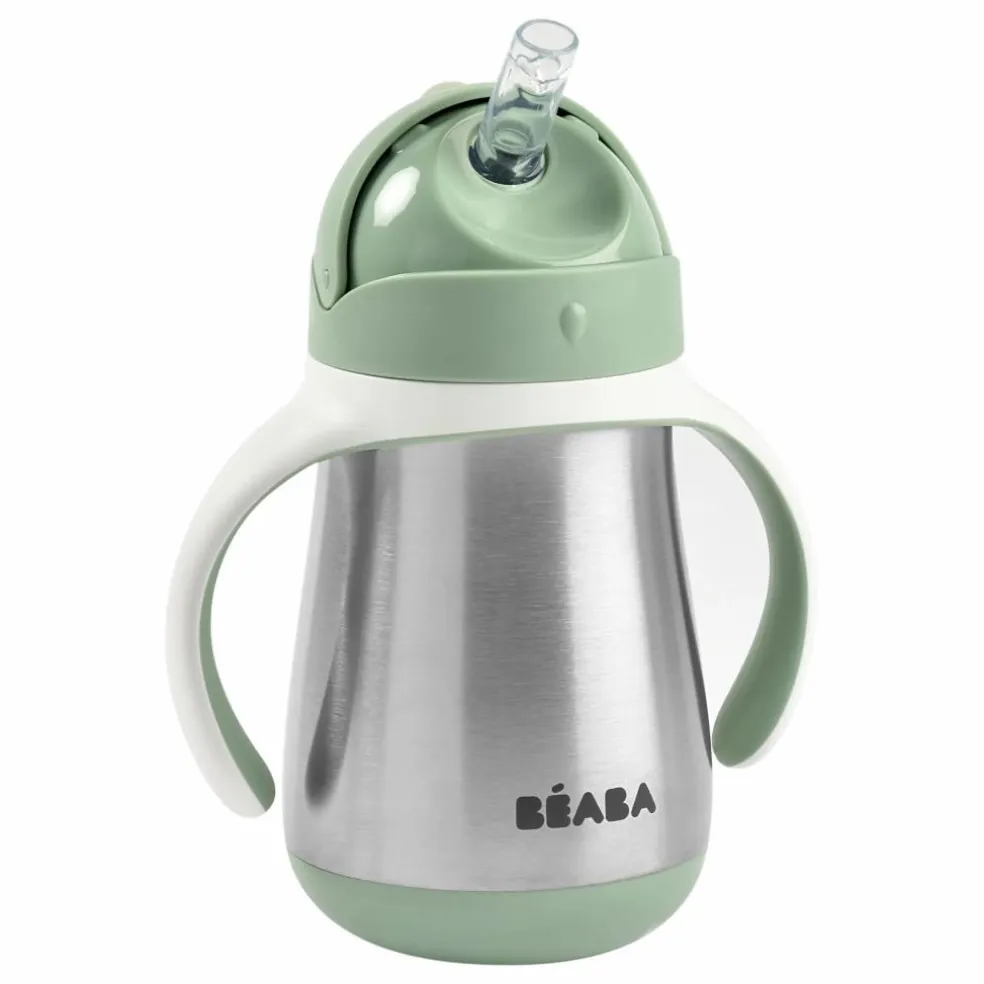 Tasse paille en inox - 250 ml | Sauge