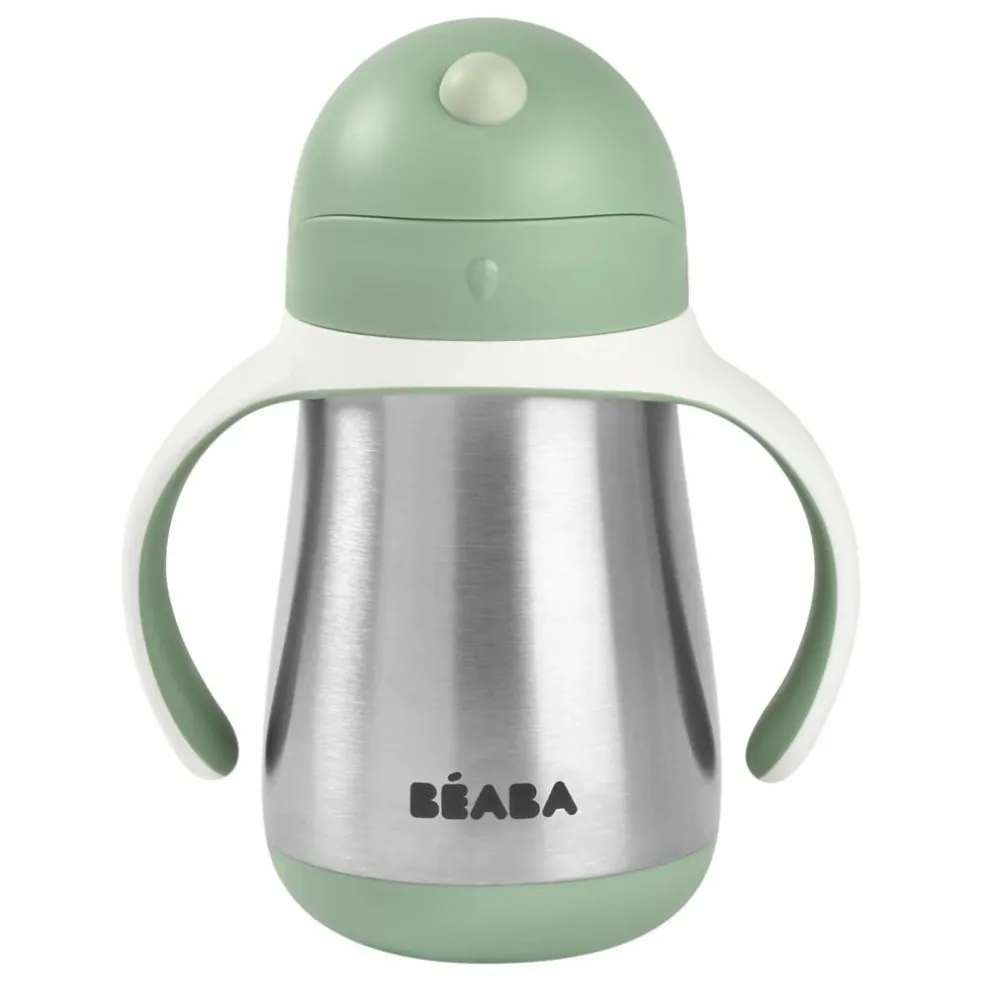 Tasse paille en inox - 250 ml | Sauge