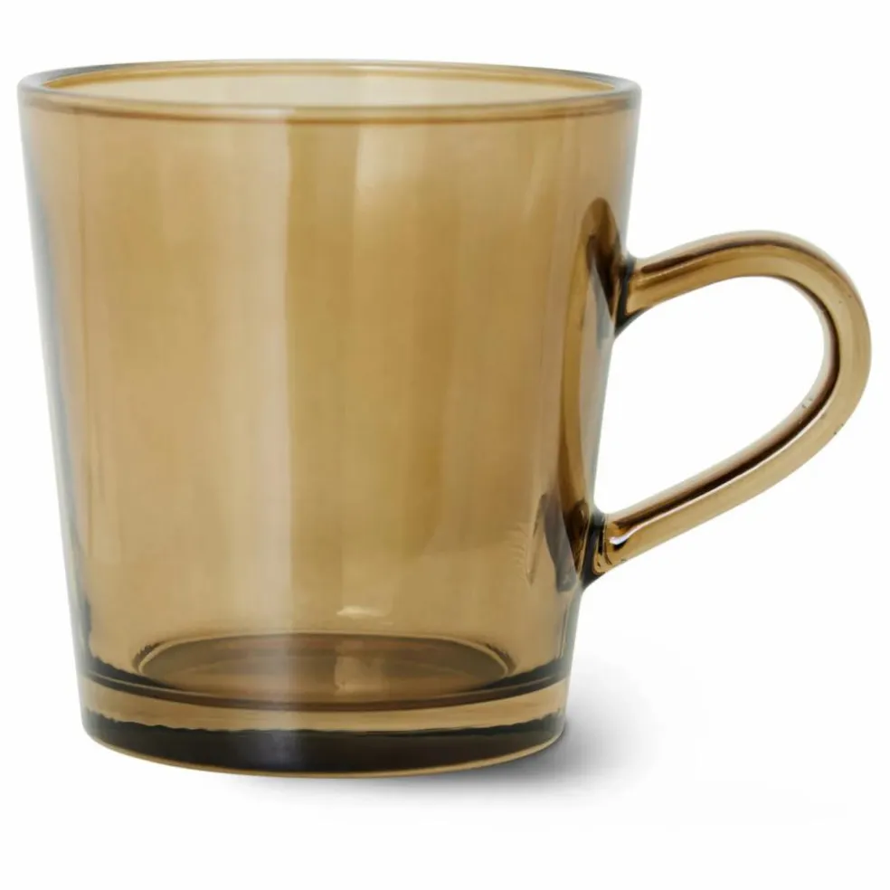 Tasses à café 70's - Set de 4 | Brun