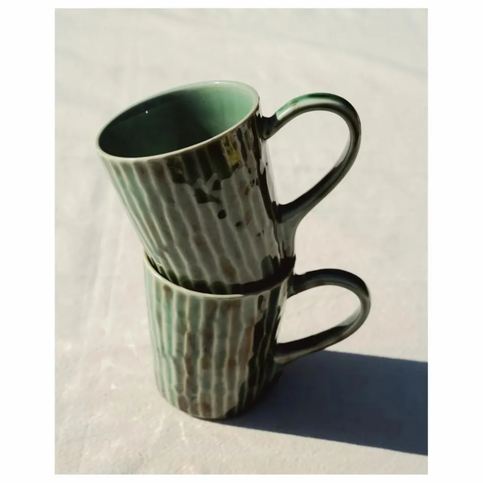 Tasses à thé Verde Lanza, Pascale Naessens - Set de 2 | Vert
