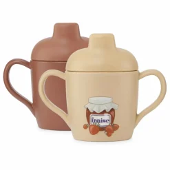 Tasses d'apprentissage Fraise - Set de 2 | Rouge
