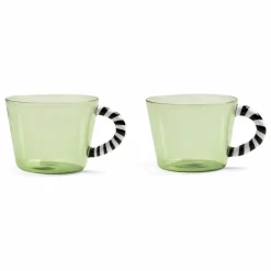 Tasses en verre Duet - Set de 2 | Vert