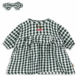 Tenue pour poupée Vichy | Vert foncé
