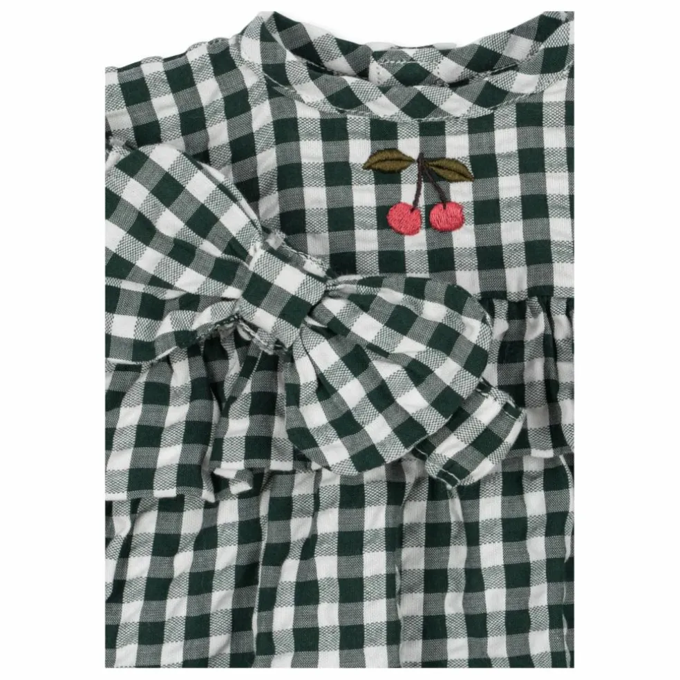Tenue pour poupée Vichy | Vert foncé