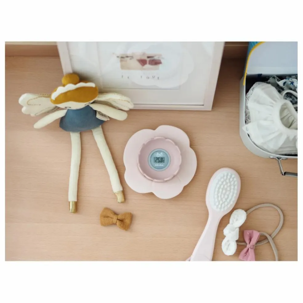 Thermomètre de bain Lotus | Rose