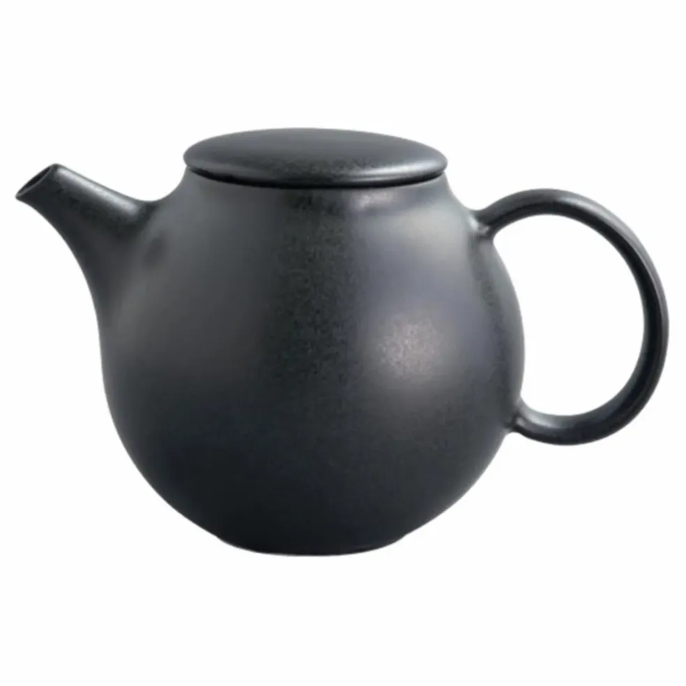 Théière Pebble en porcelaine - 500 ml | Noir