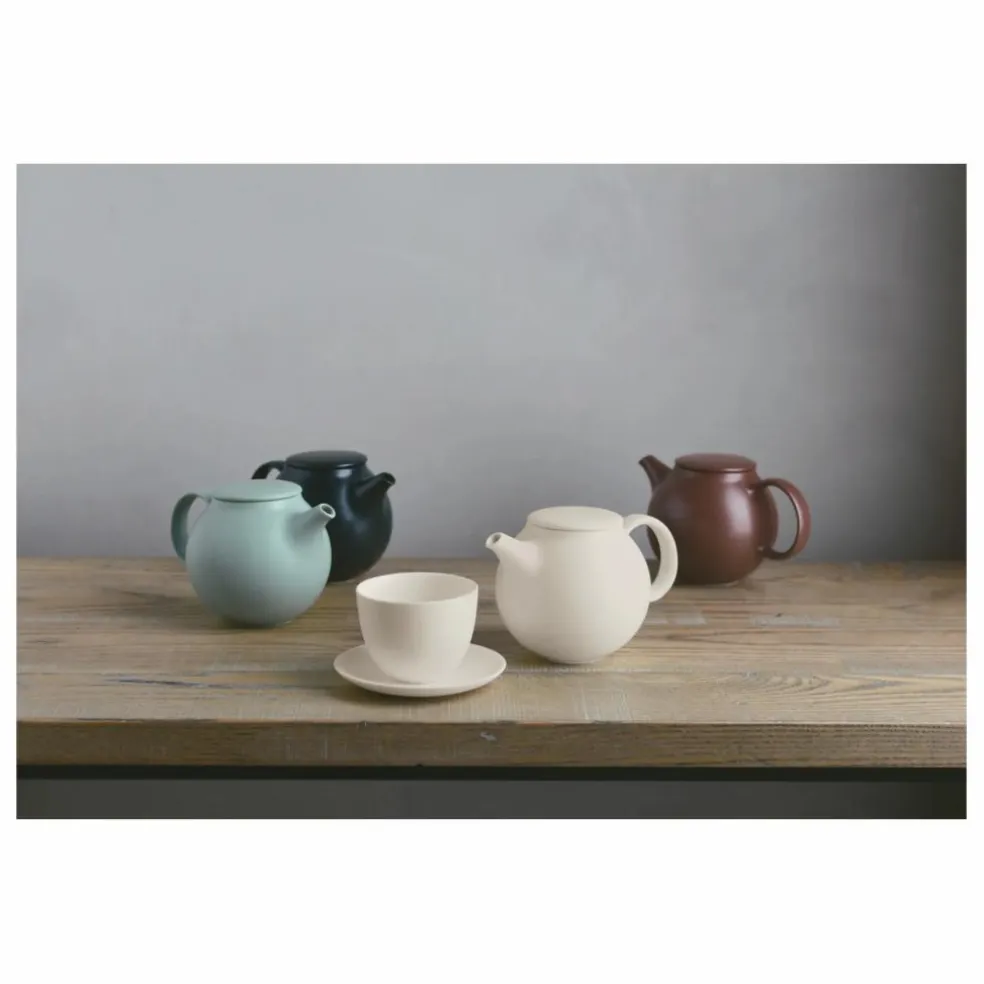 Théière Pebble en porcelaine - 500 ml | Noir