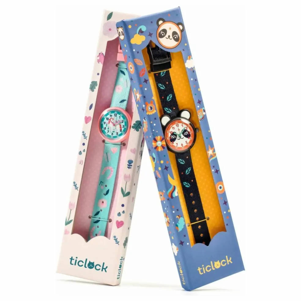 TICLOCK - Montre Panda | Noir
