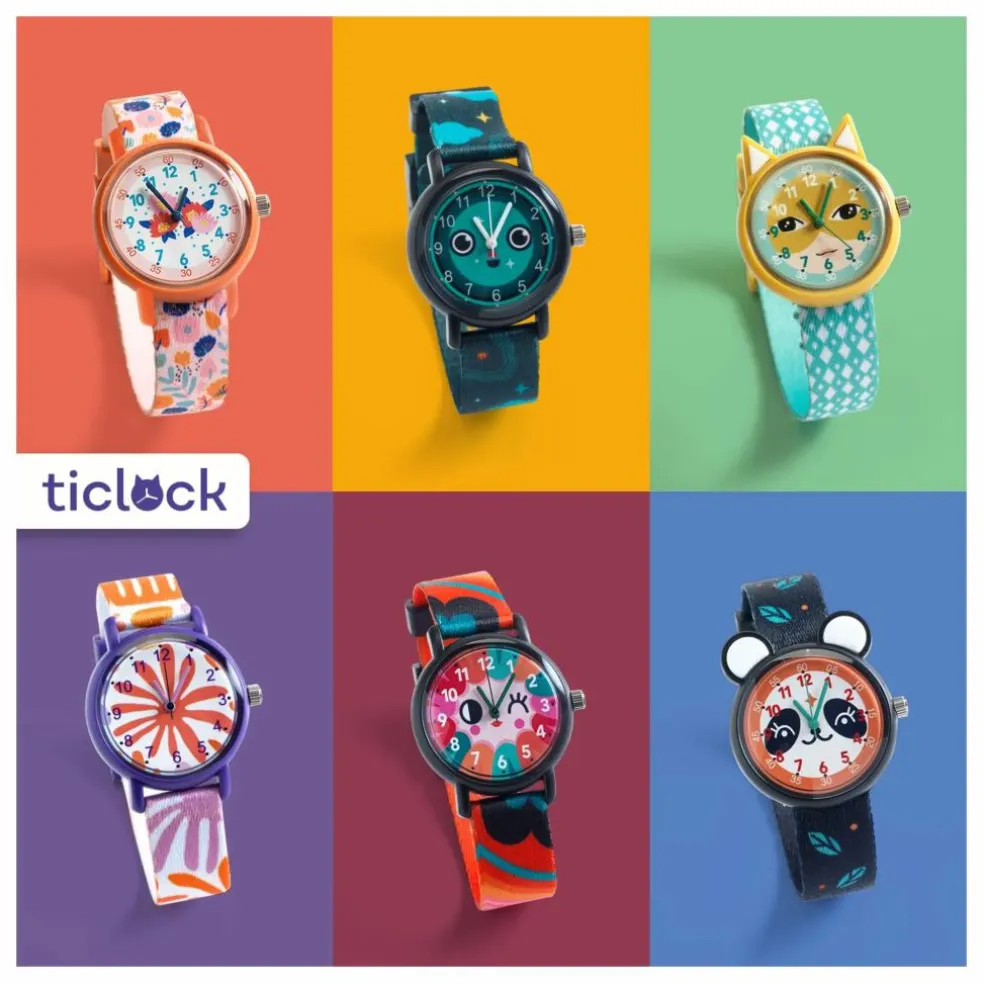 TICLOCK - Montre Panda | Noir