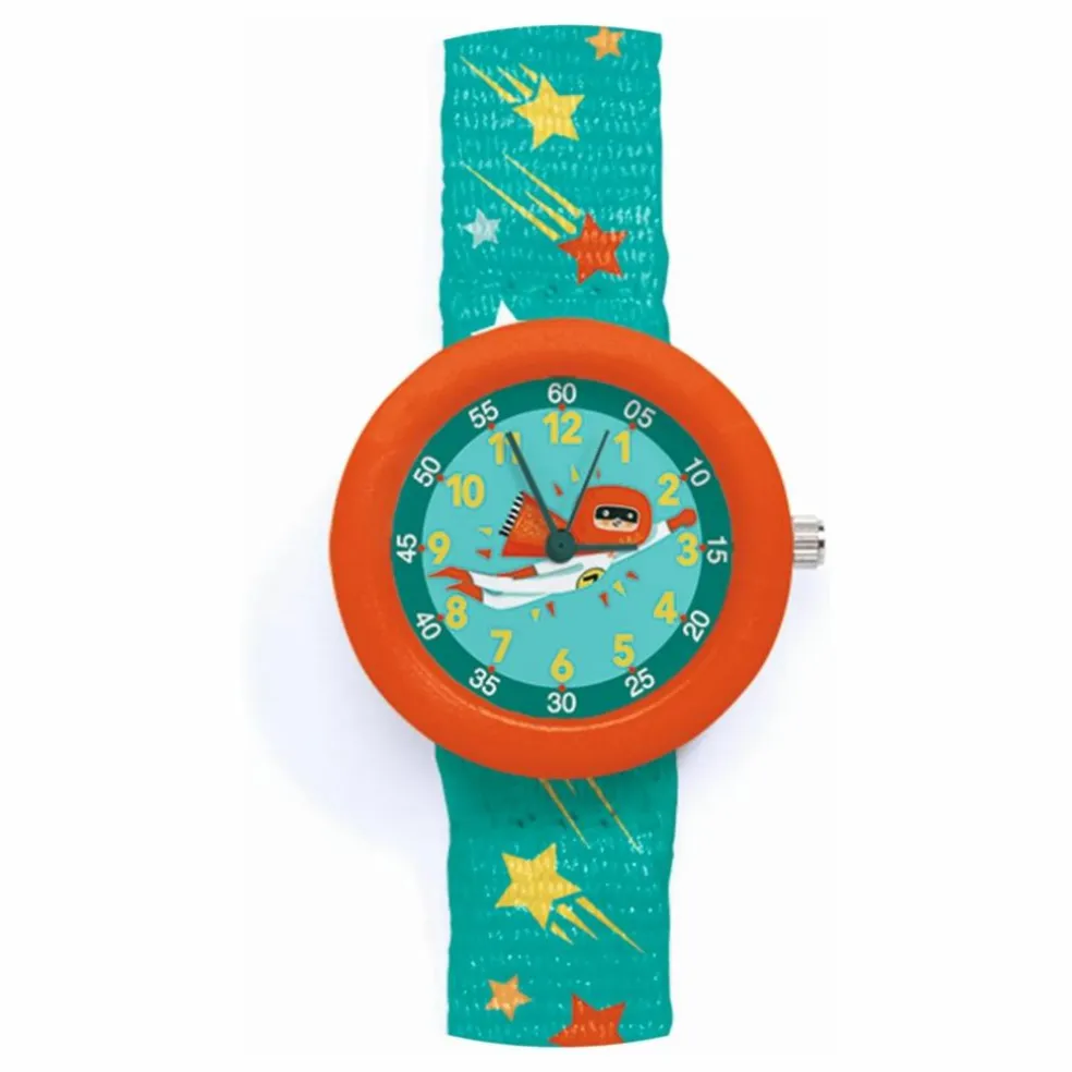 TICLOCK - Montre Super-héros | Bleu canard