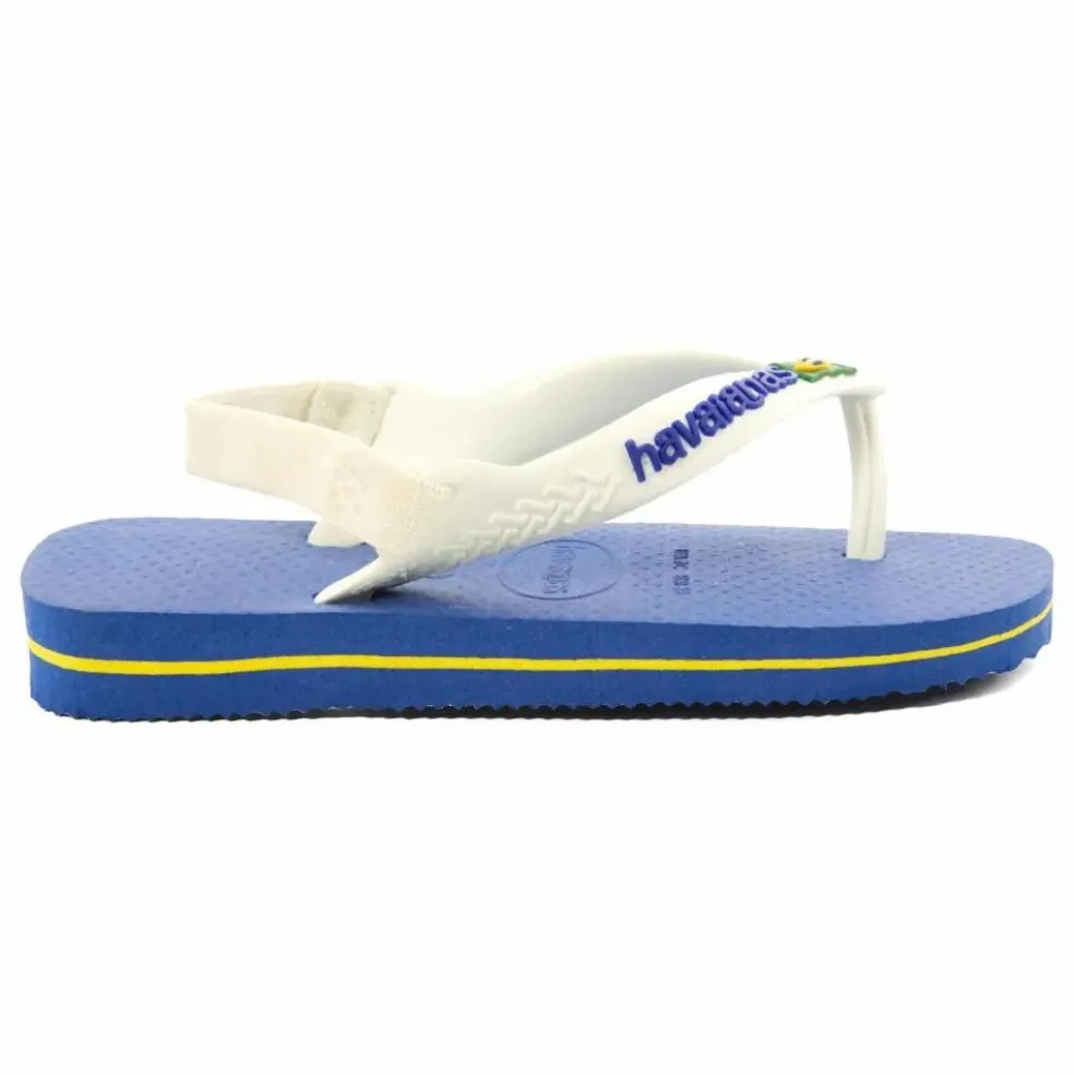 Tongs Baby Brasil Logo | Bleu