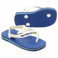 Tongs Baby Brasil Logo | Bleu