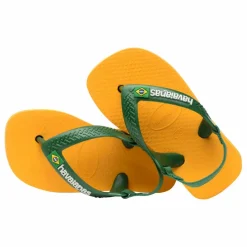 Tongs Baby Brasil Logo | Jaune