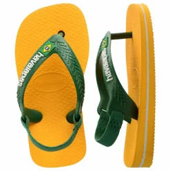 Tongs Baby Brasil Logo | Jaune