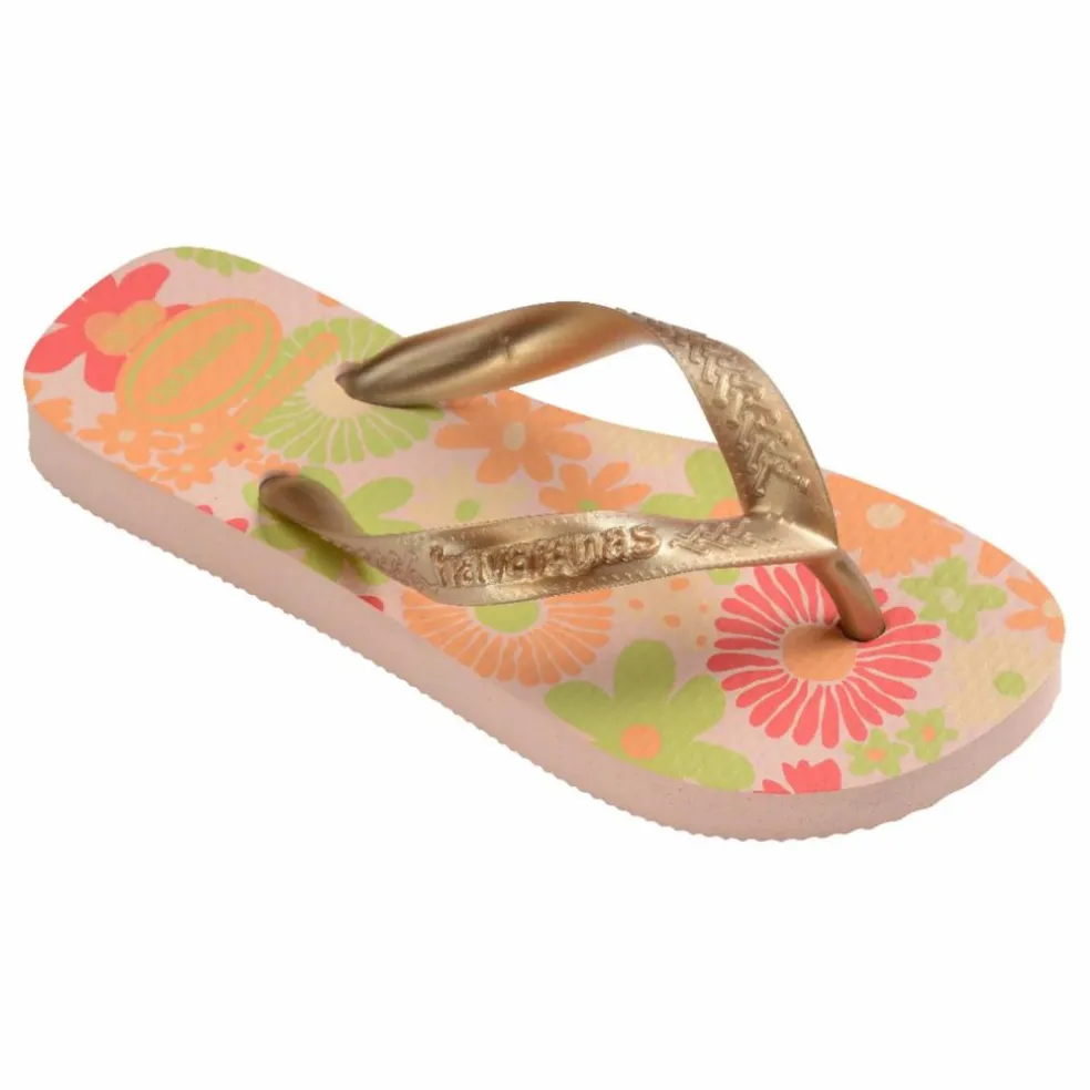 Tongs Bébé Flores | Rose bonbon