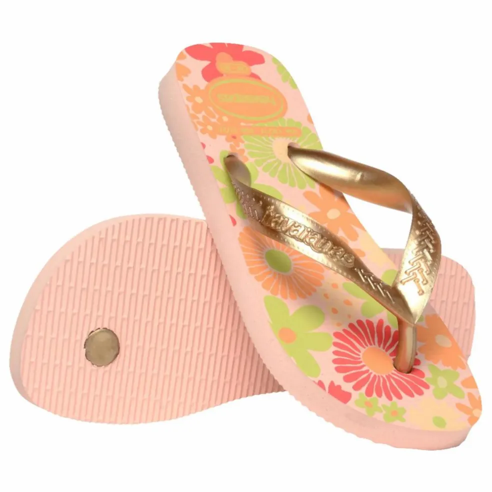 Tongs Bébé Flores | Rose bonbon