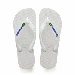 Tongs Brasil Logo | Blanc